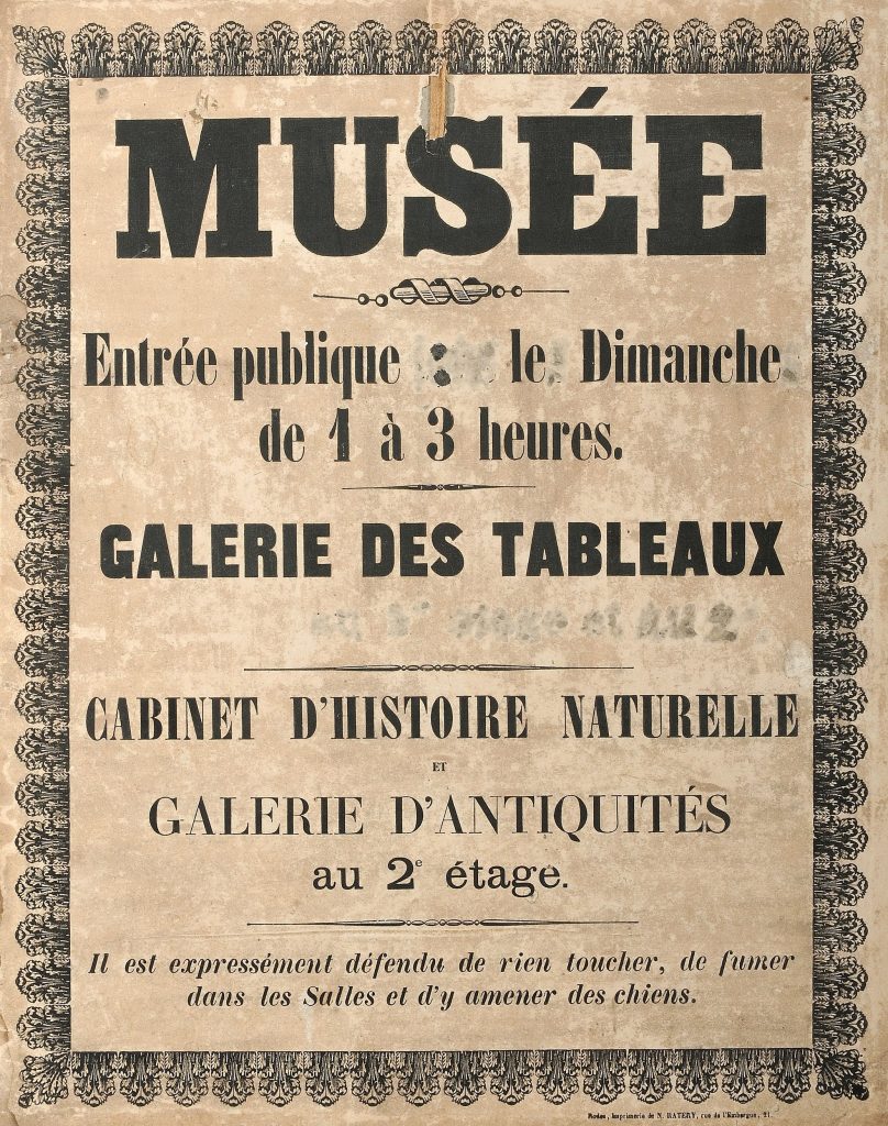 Première affiche du musée Fenaille photo T. Estadieu