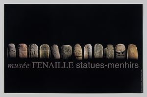 Poster musée Fenaille - statues menhirs